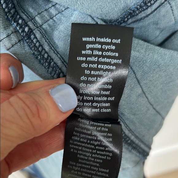 Black Label Dark Blue Jean Jacket (Sz med) - Picture 9 of 10